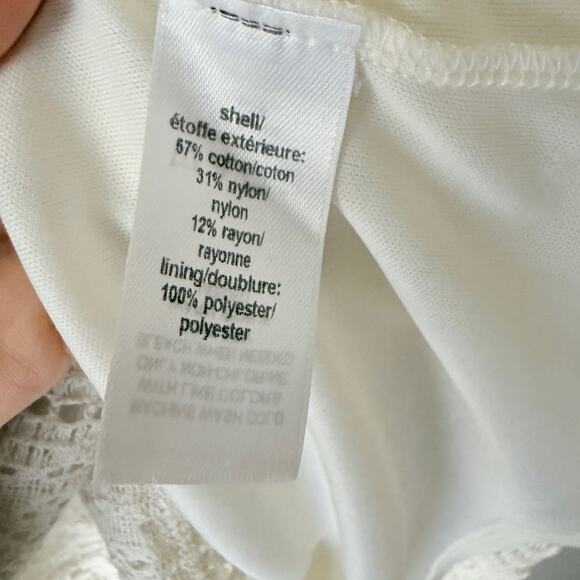 Maurices dress dainty coquette cream ivory lace feminine mini size M - Picture 6 of 9